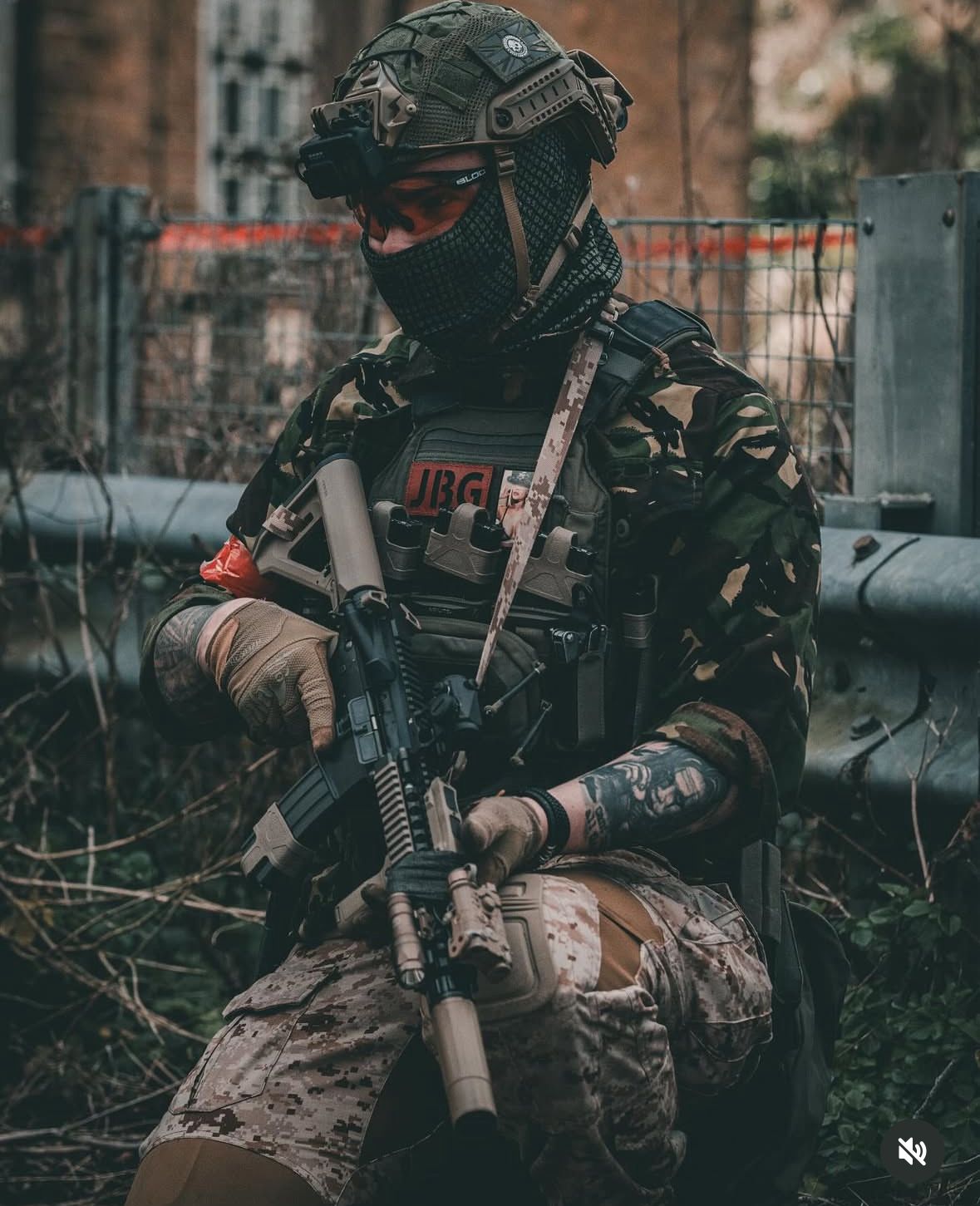 Deags taking aim with a VSR.